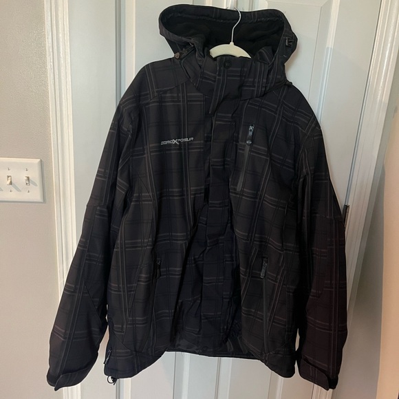 Zero Xposur Men’s 2XL Winter Coat, Black/Gray - Picture 1 of 7